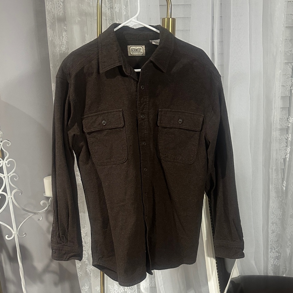 Classic Brown Button-Down Shirt